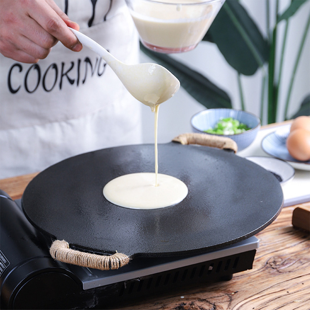 Dosa Pan Iron - 10.2/11/11.8/12.6/13.4 بوصة شواء الشواية طلاء مقلاة