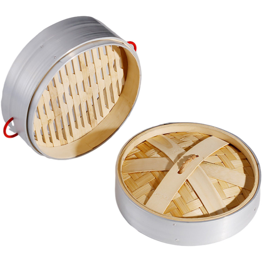 طقم سلة بخار من الخيزران بطبقت - مراجعة Steamer Bamboo Set وسعره