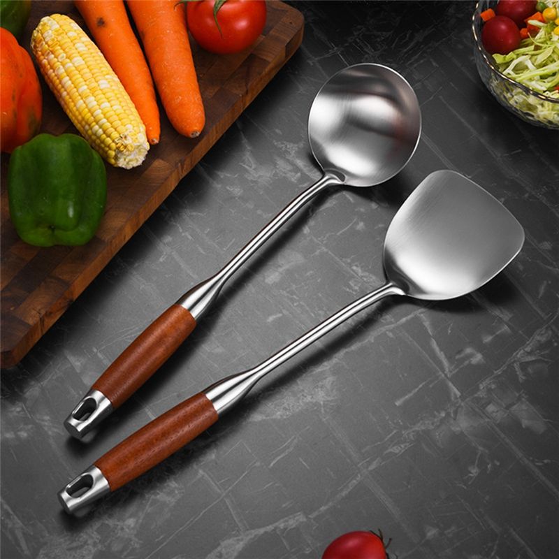 ملاعق تقليب من الفولاذ المقاوم - مراجعة Wok Carbon Steel وسعره