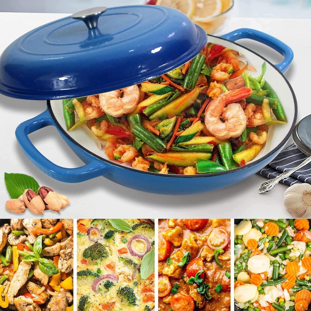 4.5L وعاء حساء الفرن الهولندي  - مراجعة Dosa Pan Iron وسعره
