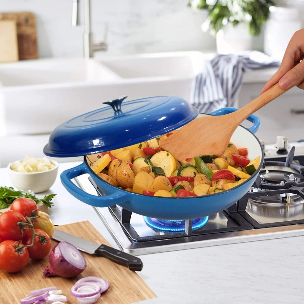 4.5L وعاء حساء الفرن الهولندي  - مراجعة Dosa Pan Iron وسعره