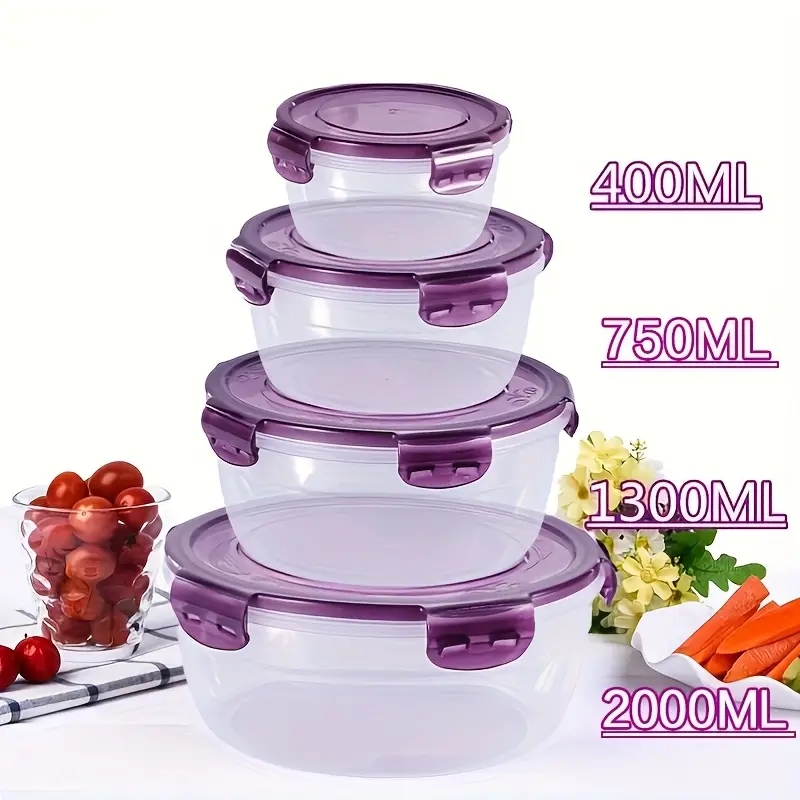 4 حاويات بلاستيكية لتخزين الطع - مراجعة Home Cooking Food وسعره