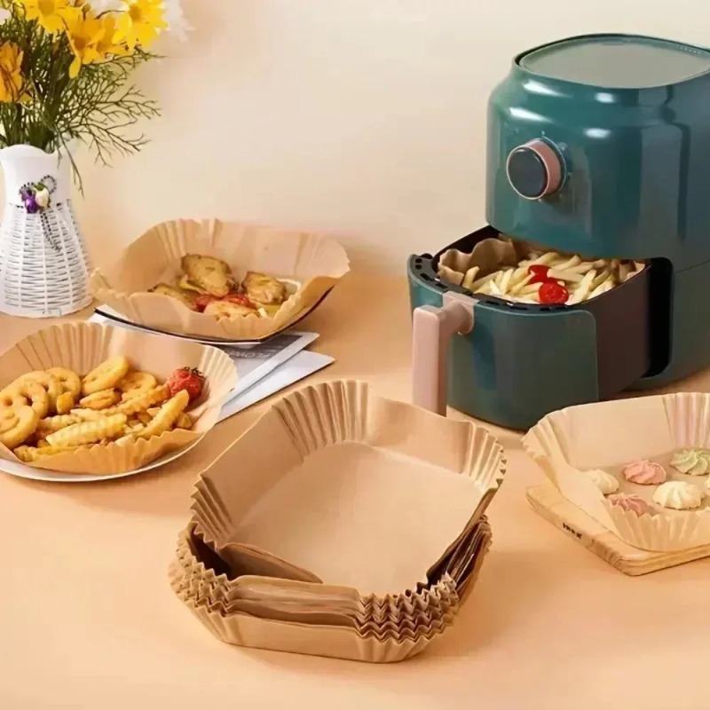 50-200 قطعة مقلاة هوائية ورق ز - مراجعة Home Cooking Oil Disposal وسعره